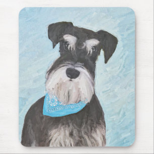 Tapis De Souris Schnauzer (Miniature) Peinture - Joli chien origin