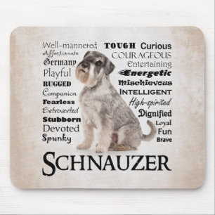 Tapis De Souris Schnauzer Traits Pad Souris