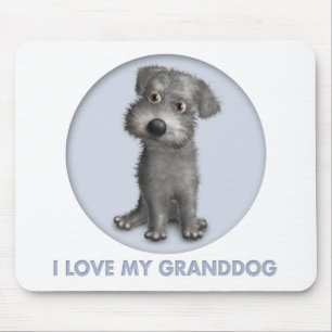 Tapis De Souris Schnoodle Granddog (gris)