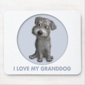 Tapis De Souris Schnoodle Granddog (gris)