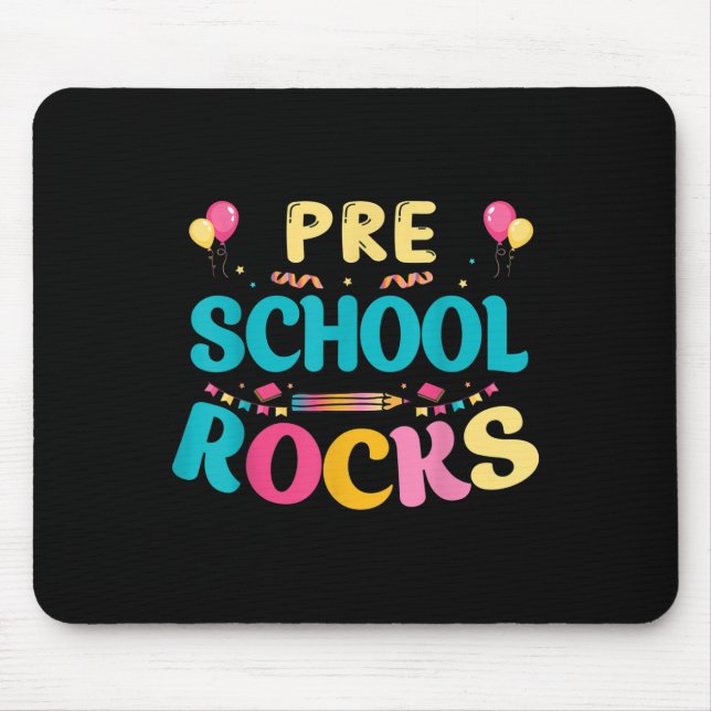 Tapis De Souris School Rocks Preschool Rocks Back To School  (Devant)