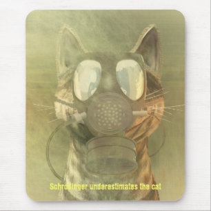 Tapis De Souris Schrödinger sous-estime le mousepad de chat