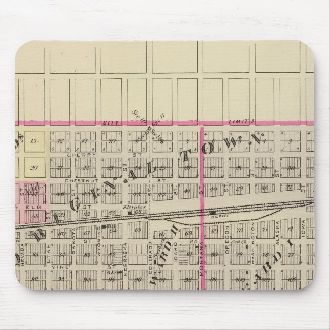 Tapis De Souris Schuyler et Leigh, Nebraska (Devant)