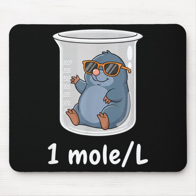Tapis De Souris Science &amp; Technology Funny Chemistry 1 Mole L  (Devant)