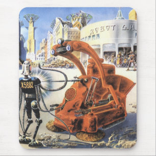 Tapis De Souris Science-fiction vintage Guerres extraterrestres Vi