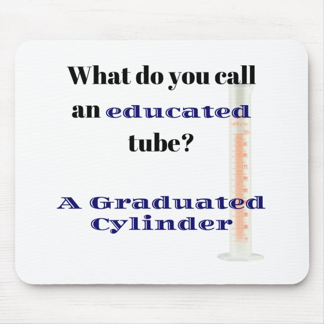 Tapis De Souris Science Joke Papa Joke Graduated Cylinder (Devant)