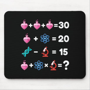 Tapis De Souris Science Math Énigme Saint-Valentin Chimie Biologie