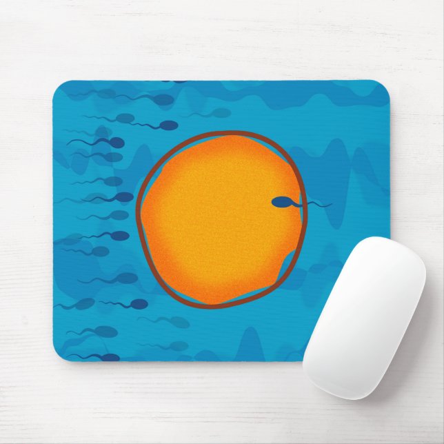 Tapis De Souris Science médicale du sperme et de l'ovule (Avec souris)
