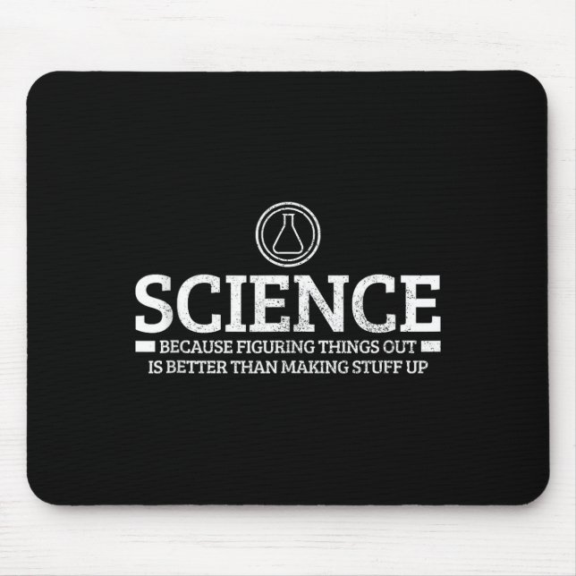 Tapis De Souris Science Physique Chimie Nerd Citation Drôle Scient (Devant)