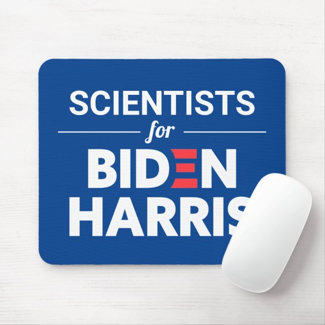 Tapis De Souris Scientifiques pour Biden Harris Texte personnalisé (Avec souris)