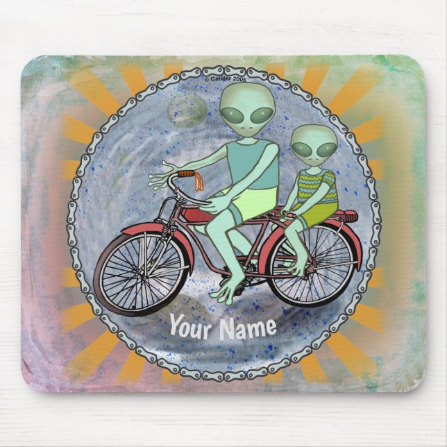 Tapis De Souris Scifi Alien Vélo Pad Souris (Devant)