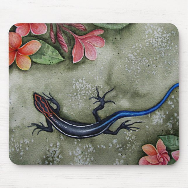 Tapis De Souris Scinque coureur à queue bleue (Devant)