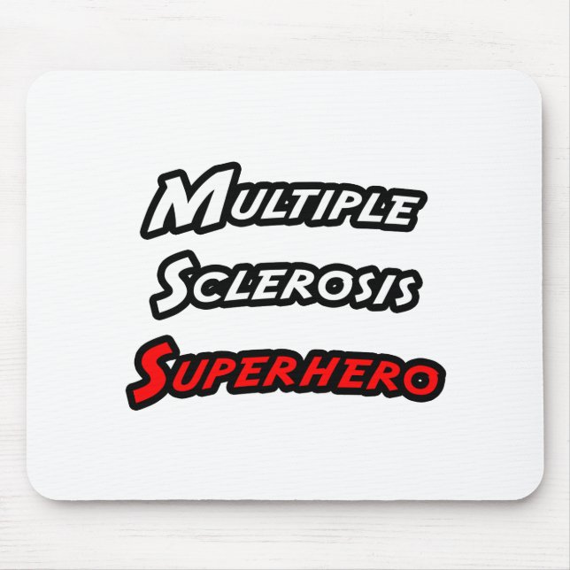 Tapis De Souris Sclérose en plaques Superhero (Devant)