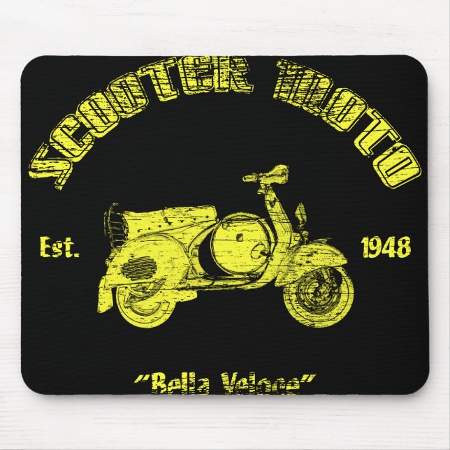 Tapis De Souris Scooter classique Mousepad (Devant)
