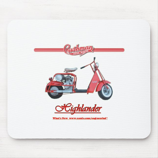Tapis De Souris Scooter de montagnard de Cushman (Devant)