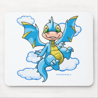 Tapis De Souris Scorchio bleu avec sa tête dans les nuages