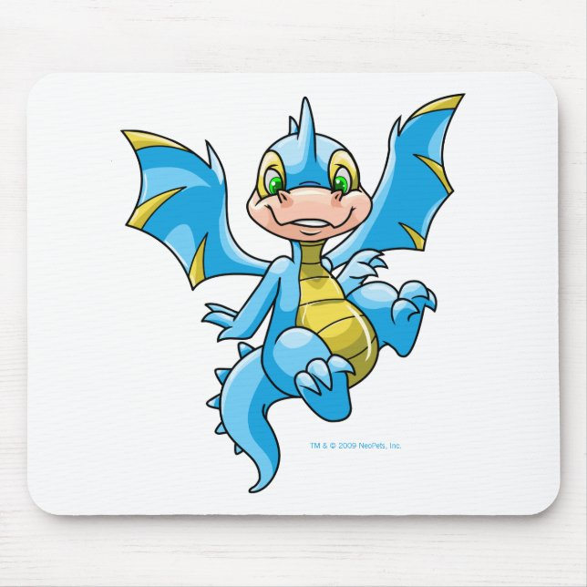 Tapis De Souris Scorchio bleu curieux (Devant)