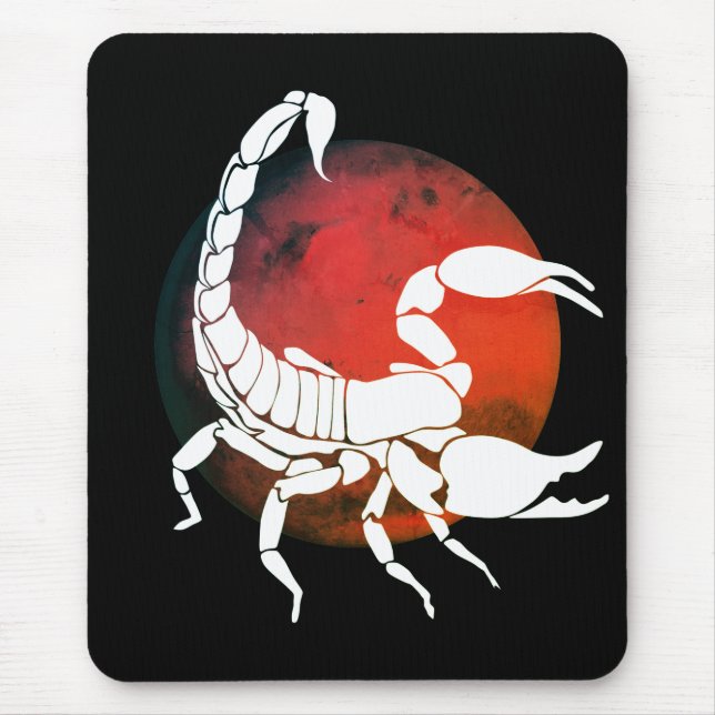 Tapis De Souris Scorpio, signe zodiaque (Devant)