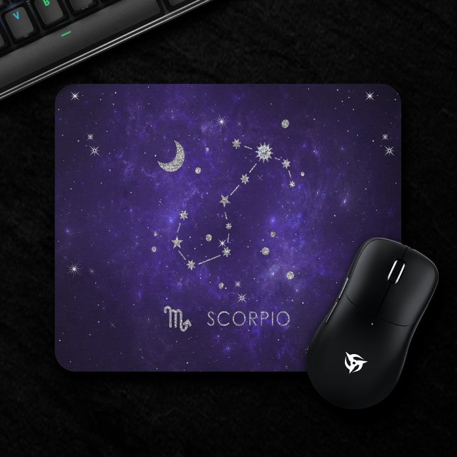 Tapis De Souris Scorpion violet zodiaque | Horoscope d'astrologie  (Créateur téléchargé)