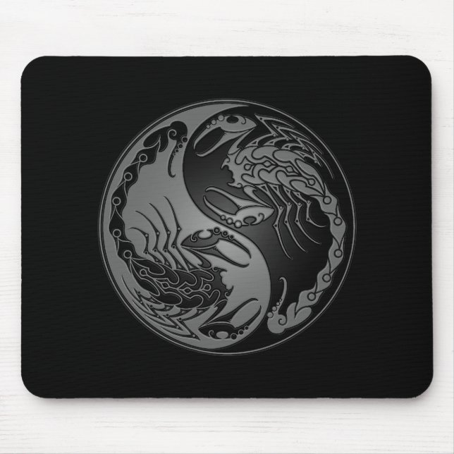 Tapis De Souris Scorpions foncés de Yin Yang (Devant)
