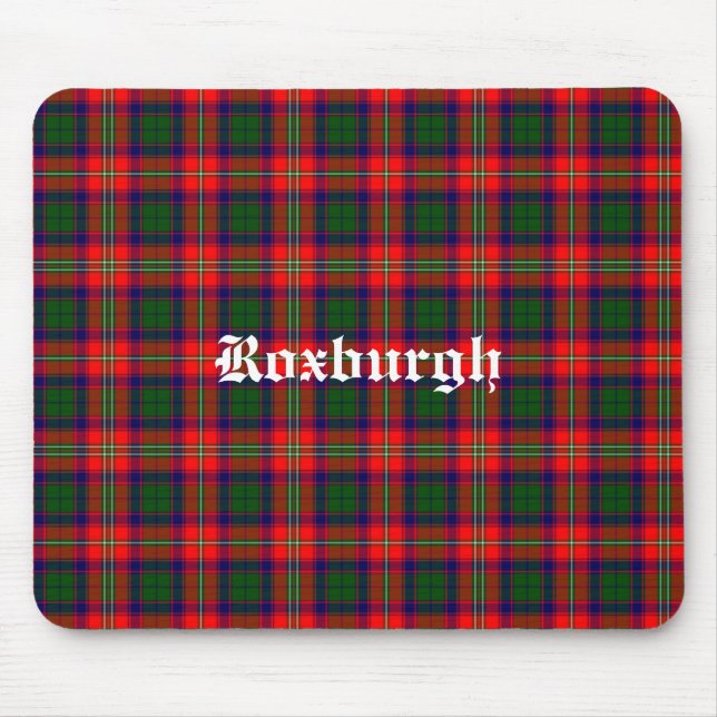 Tapis De Souris Scotland Roxburgh District Tartan Personnalisé (Devant)