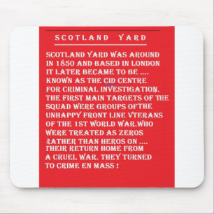 Tapis De Souris Scotland Yard l'histoire de Londres Angleterre