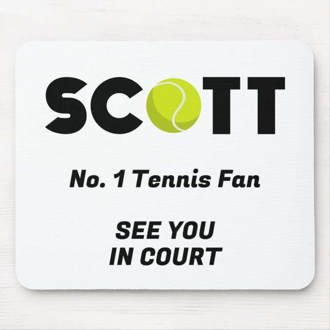 Tapis De Souris Scott Tennis (Devant)