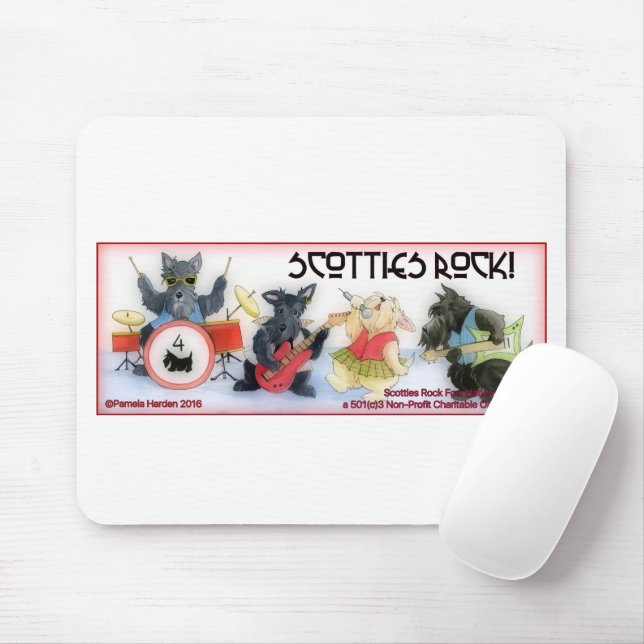 Tapis de souris Scotties Rock Foundation (Avec souris)