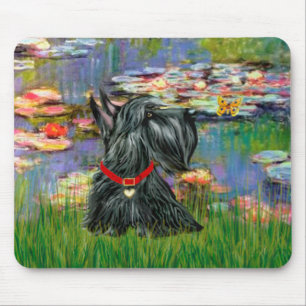 Tapis De Souris Scottish Terrier 12 - Lilies 2