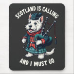 Tapis De Souris Scottish Terrier Dog Scotland appelle et je dois<br><div class="desc">Scotland appelle,  must go,  Terrier chien,  jouer cornemuses,  Scottish pride,  bagpipe music,  Scottish terrier,  Scotland travel,  Scotland culture,  Highland chien,  Scottish humour,  voyage en Ecosse,  bagpipe chien</div>