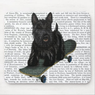 Tapis De Souris Scottish Terrier et Skateboard
