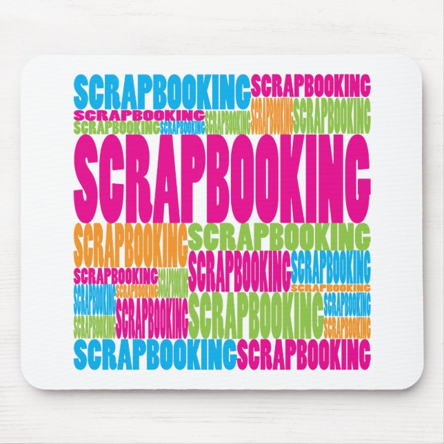 Tapis De Souris Scrapbooking coloré (Devant)