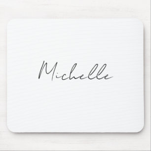 Tapis De Souris Script élégant et classique Ajouter votre nom