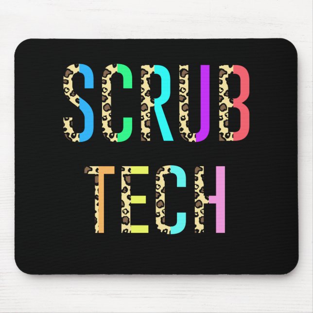 Tapis De Souris Scrub Tech Surg Scrub Technologue Cadeau Drôle (Devant)