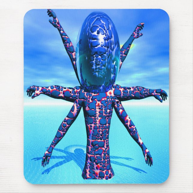 Tapis De Souris Sculpture extraterrestre (Devant)