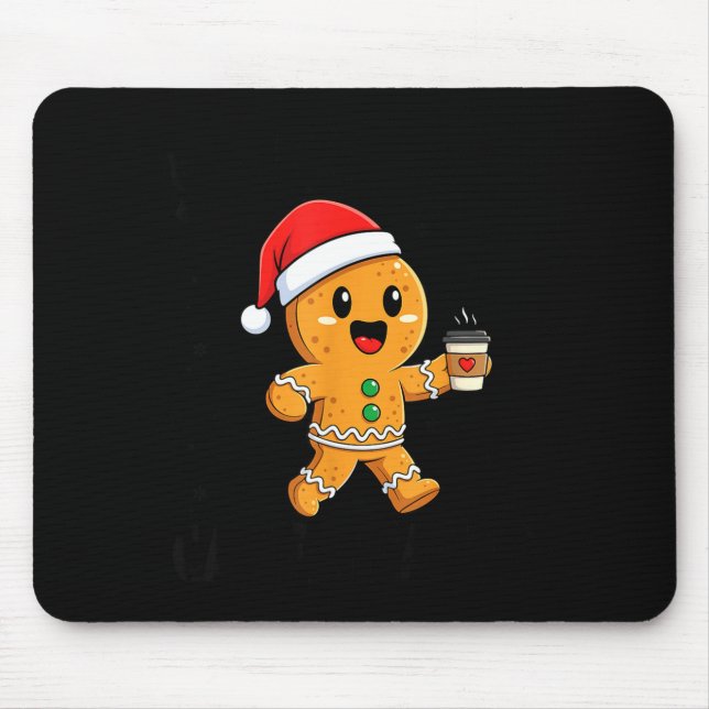 Tapis De Souris Scy And Caffeinated Coffee Men Women Gingerbread C (Devant)