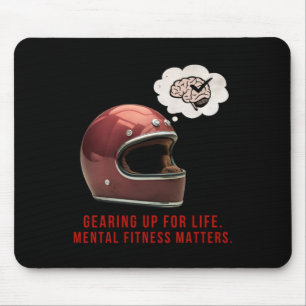 Tapis De Souris Se Préparer Pour La Vie. Sticker pour fitness ment