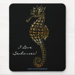 Tapis De Souris SEA-HORSE 3D Metallic Art Mousepad