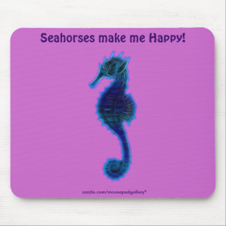Tapis De Souris SEA HORSE (Blues & Greens) Mousepad