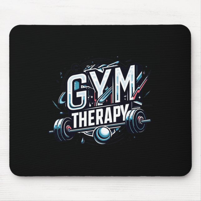 Tapis De Souris Séance de thérapie de gym - Bodybuilding Fitness L (Devant)
