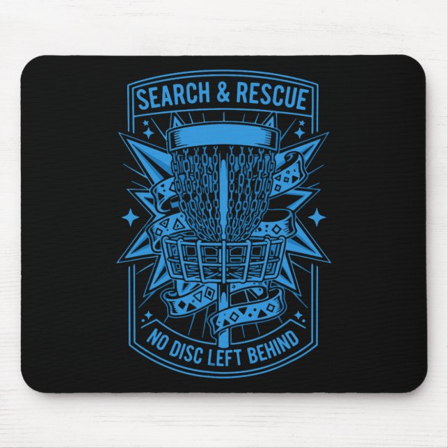 Tapis De Souris Search And Rescue No Disc Left Behind Disc Golf _1 (Devant)