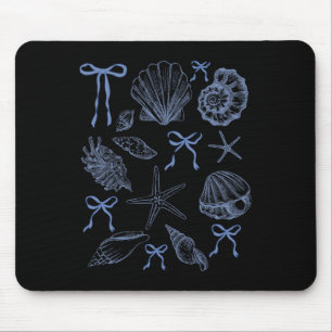 Tapis De Souris Seashell Coquette Bow Hawaii Beach Vacances d'été