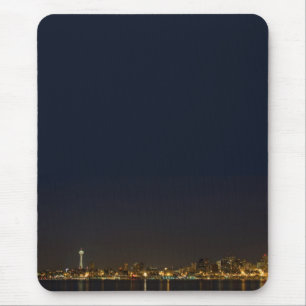 Tapis De Souris Seattle Skyline la nuit