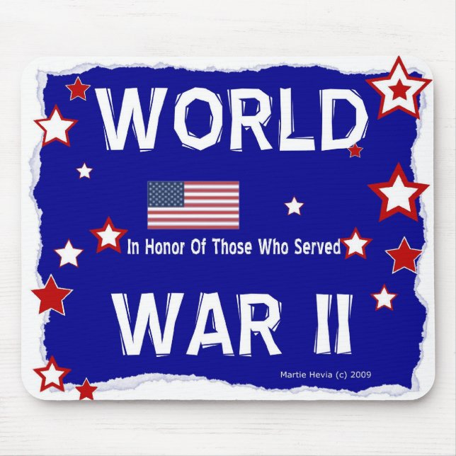 Tapis De Souris Seconde Guerre mondiale - En l'honneur - Mousepad (Devant)