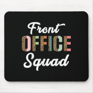 Tapis De Souris Secrétaire de l'école de Motif Leopard Admin Front