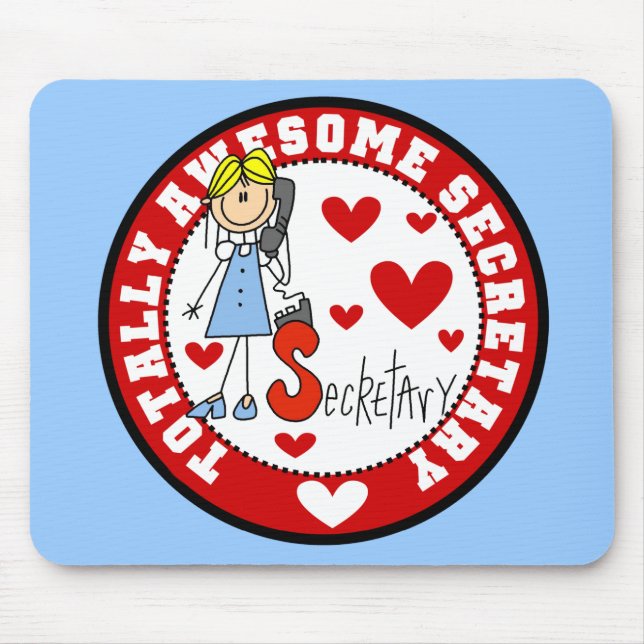 Tapis De Souris Secrétaire totalement impressionnant Mousepad (Devant)