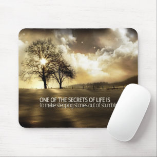 Tapis De Souris Secrets de la vie Mousepad de motivation