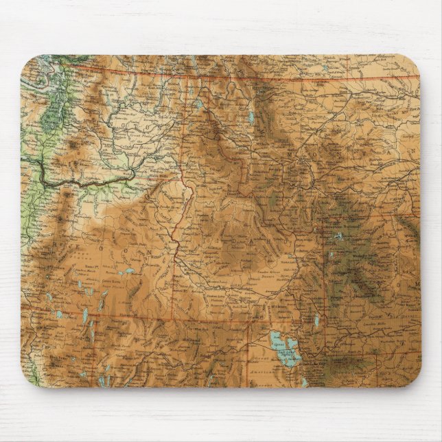 Tapis De Souris Section ouest des États-Unis (Devant)