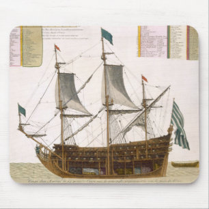 Tapis De Souris Section par un bateau de premier ordre français d