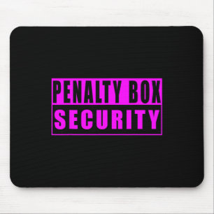 Tapis De Souris Sécurité de la boîte de pénalité Funny Ice Hockey 